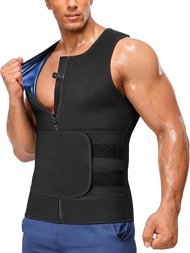 Junlan Men's 2-in-1 Sauna Suit & Waist Trainer product photo